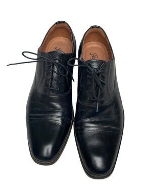 Florsheim Men's Smooth Black Leather Oxford Dress Shoe, Size 8